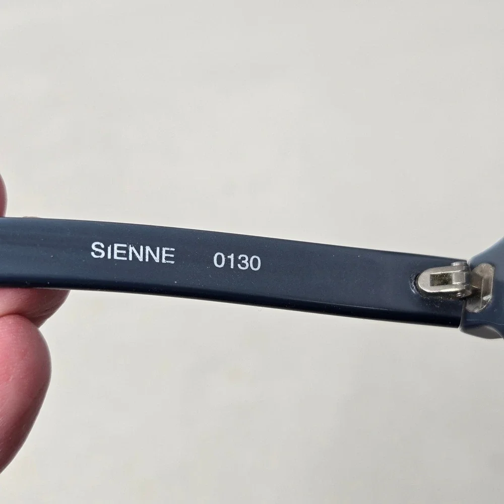 Anne et Valentin Sienne 0130 Sunglasses Burgundy Blue Made in France Oval